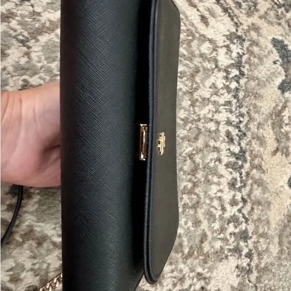 Tory Burch Black Crossbody with Gold Chain - Picture 7 of 9